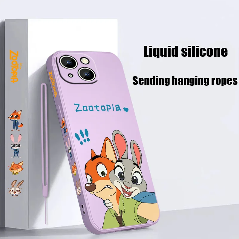 Disney Zootopia Liquid Left Rope Phone Case For iPhone 15 14 13 12 11 Pro Max Mini X XR XS 8 7 Plus Silicone Shell Soft Cover
Disney Zootopia Liquid Left Rope Phone Case For iPhone 15 14 13 12 11 Pro Max Mini X XR XS 8 7 Plus Silicone Shell Soft Cover