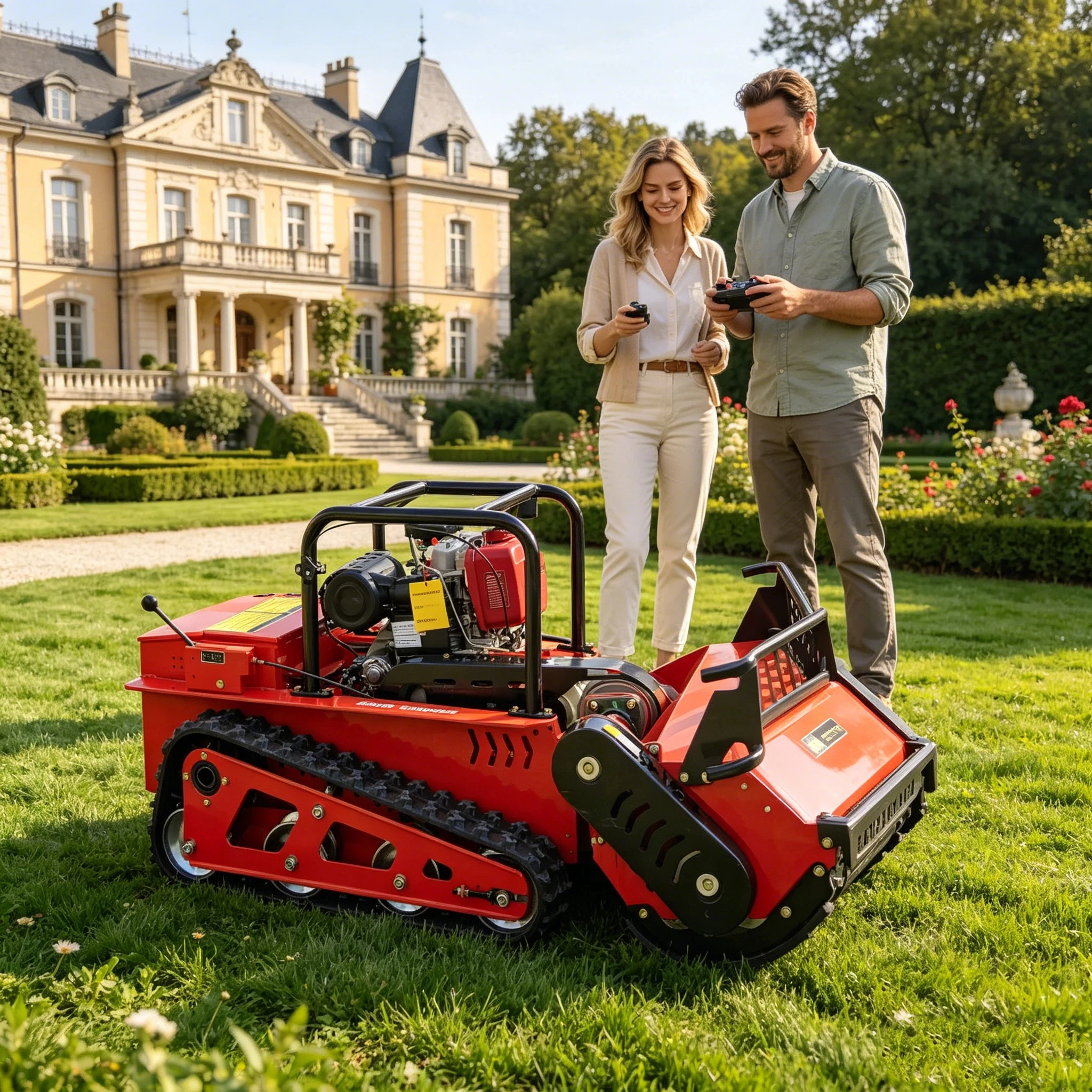 Customized Tracked Diesel Lawn Mower Remote Control CE EPA Approved Thick Blades GPS Navigation Durable Grass Cutter
Customized Tracked Diesel Lawn Mower Remote Control CE EPA Approved Thick Blades GPS Navigation Durable Grass Cutter
