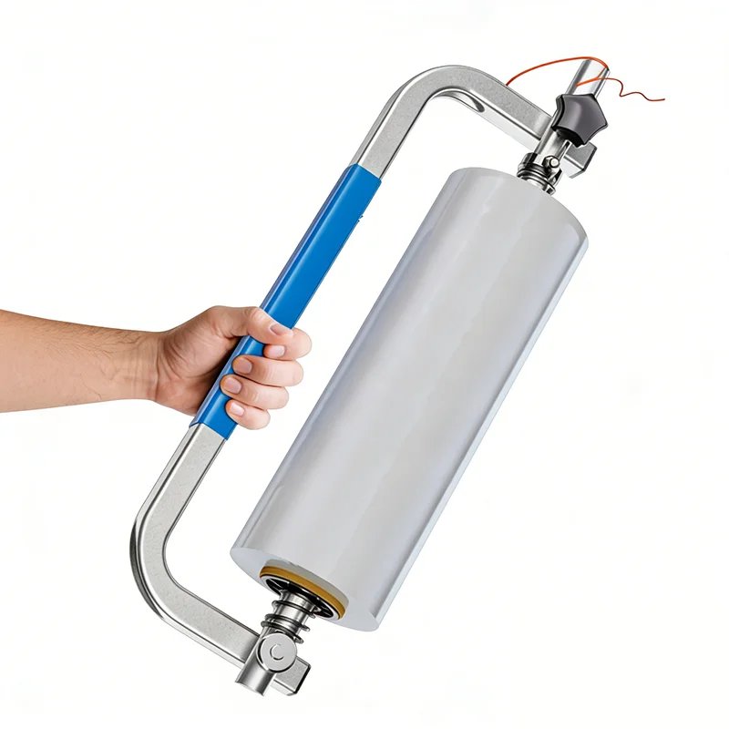 Manual Wrapping Film Packaging Metal Hand Membrane Puller Wrapping Film Packaging Tool Stretching Film Rack Packer Rack Handle
Manual Wrapping Film Packaging Metal Hand Membrane Puller Wrapping Film Packaging Tool Stretching Film Rack Packer Rack Handle