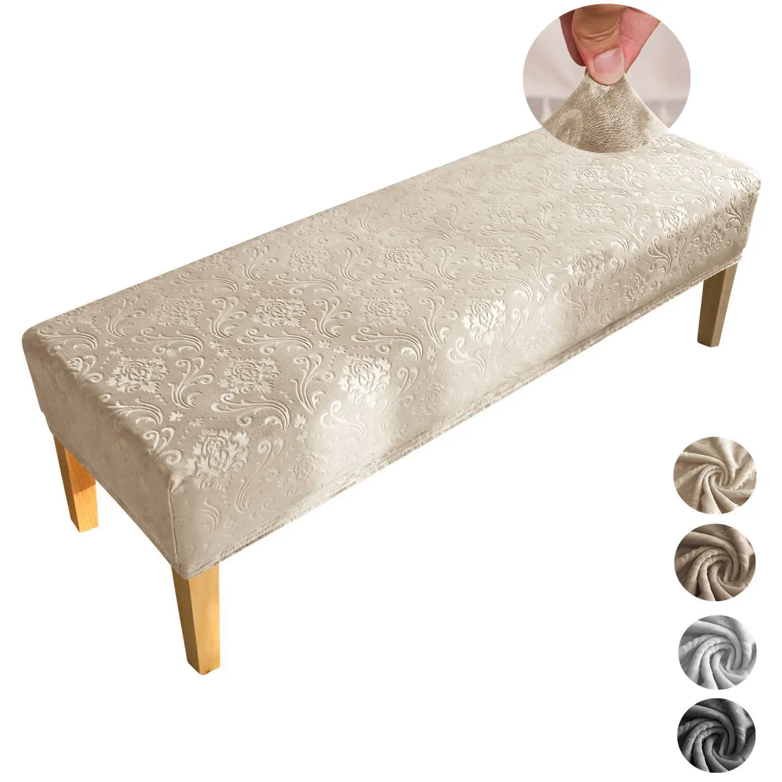 Soft Velvet Bedroom Bench Cover Dining Bench Cover for Dining Room Washable removable Protector Long Stool cover
Soft Velvet Bedroom Bench Cover Dining Bench Cover for Dining Room Washable removable Protector Long Stool cover