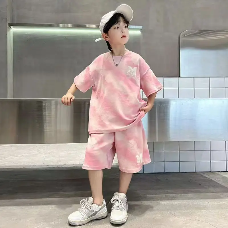 2025 Children loose t-shirt Boy shorts sets kids clothes Korean girl Summer 2pcs tee tops Set
2025 Children loose t-shirt Boy shorts sets kids clothes Korean girl Summer 2pcs tee tops Set