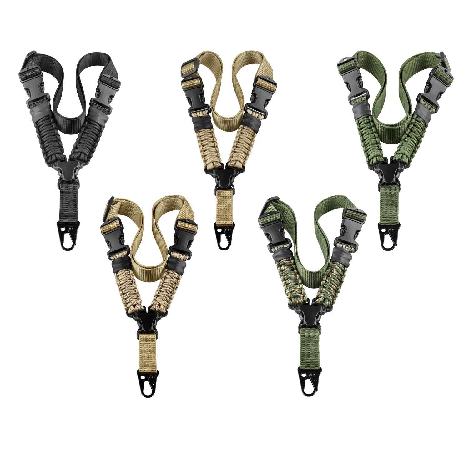 Tactical Nylon Rifle Webbed Vertical Single-point Rope Hunting Quick Adjustment Length Paracord Outdoor Tactical Harness
Tactical Nylon Rifle Webbed Vertical Single-point Rope Hunting Quick Adjustment Length Paracord Outdoor Tactical Harness