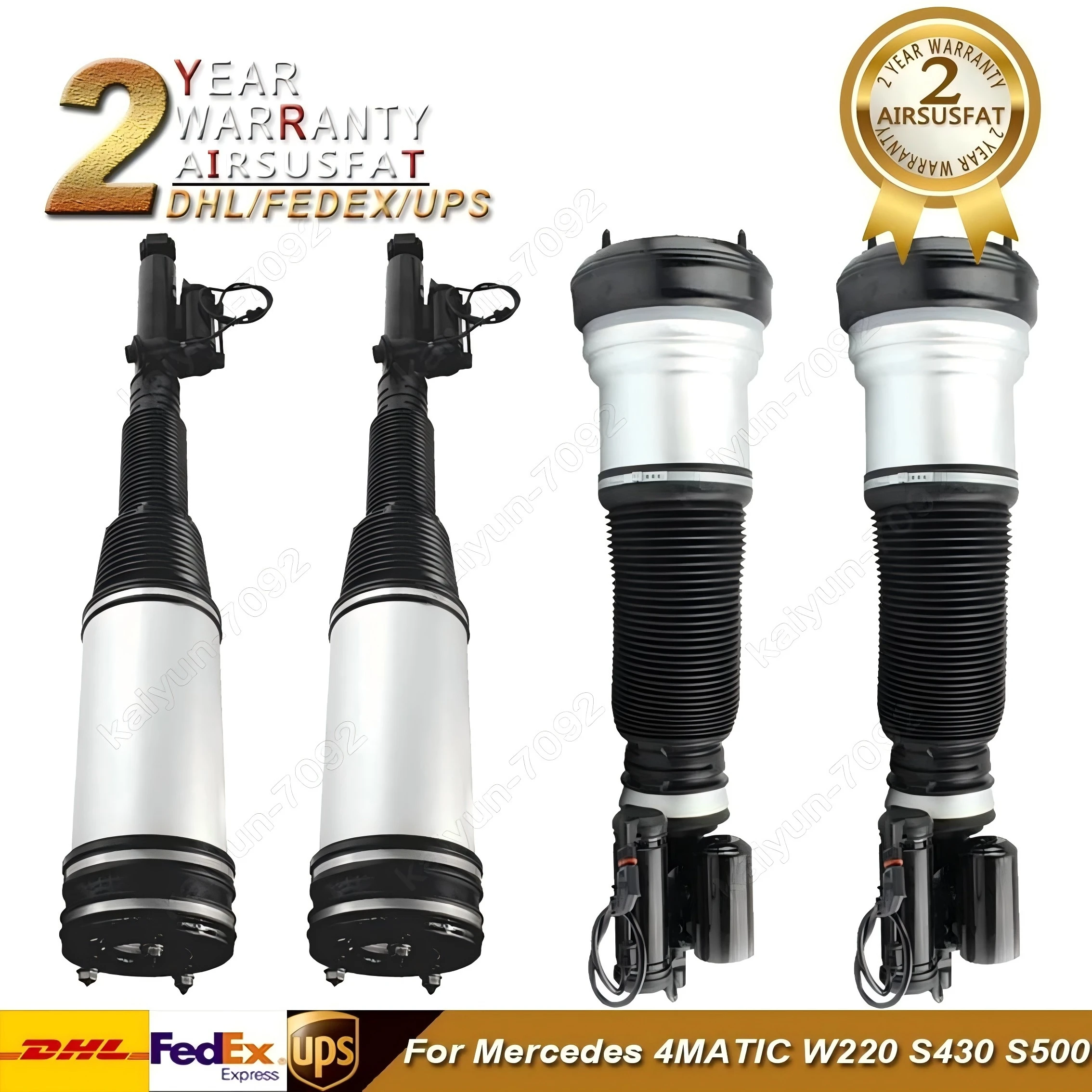 4× Air Suspension Front and Rear Struts For 4Matic Mercedes S430 S500 W220 2003-2006 2203201438 2203202238
4× Air Suspension Front and Rear Struts For 4Matic Mercedes S430 S500 W220 2003-2006 2203201438 2203202238