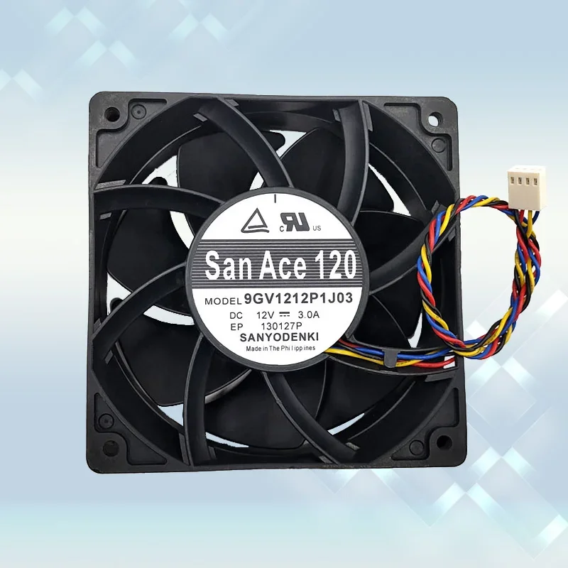 Sanyo Denki 9GV1212P1J03 DC 12V 3.0A 120x120x38mm 4-проводной охлаждающий вентилятор для сервера
Sanyo Denki 9GV1212P1J03 DC 12V 3.0A 120x120x38mm 4-проводной охлаждающий вентилятор для сервера