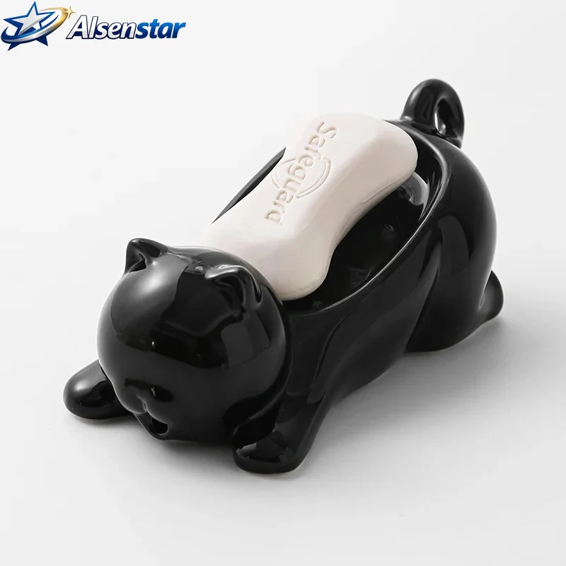 Soap box for bathroom or kitchen, soap holder, household soap tray without drilling holes
Soap box for bathroom or kitchen, soap holder, household soap tray without drilling holes