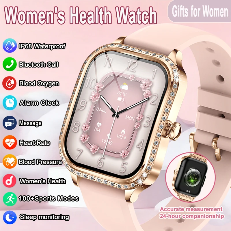 Rose gold Diamond-set 1.75 Inch HD Bluetooth Call Smart Watch Women Heart Rate GPS Track IP68 Waterproof fashion Smartwatch
Rose gold Diamond-set 1.75 Inch HD Bluetooth Call Smart Watch Women Heart Rate GPS Track IP68 Waterproof fashion Smartwatch