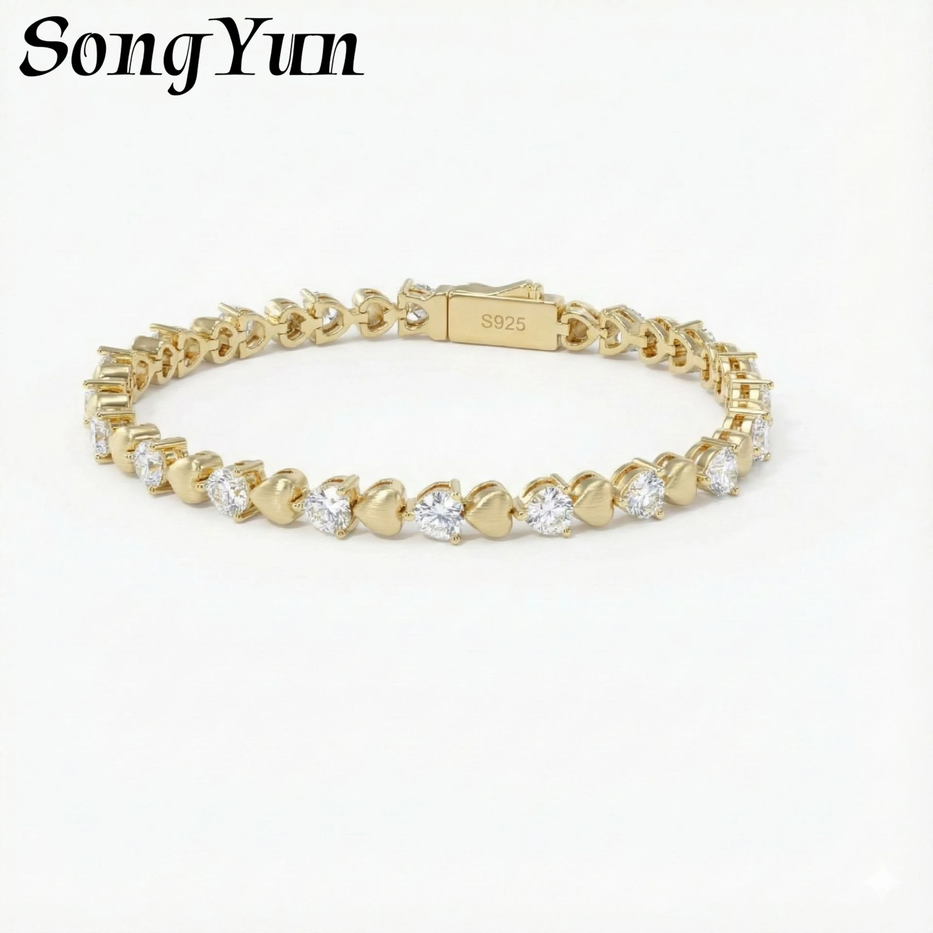 SongYun Jewelry 925 Sterling Silver Bracelet Moissanite D Color VVS Fine Queen 925 Sterling Silver Bangles Diamond Accessories
SongYun Jewelry 925 Sterling Silver Bracelet Moissanite D Color VVS Fine Queen 925 Sterling Silver Bangles Diamond Accessories