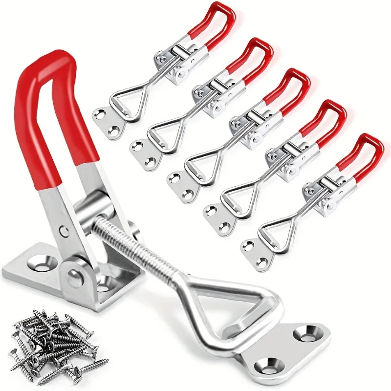 Stainless SteelToggle Latch GH4001 4002 4003 Adjustable Quick Release Clamp Heavy Duty Door Cabinet Lock Fastener Hardware Tool
Stainless SteelToggle Latch GH4001 4002 4003 Adjustable Quick Release Clamp Heavy Duty Door Cabinet Lock Fastener Hardware Tool