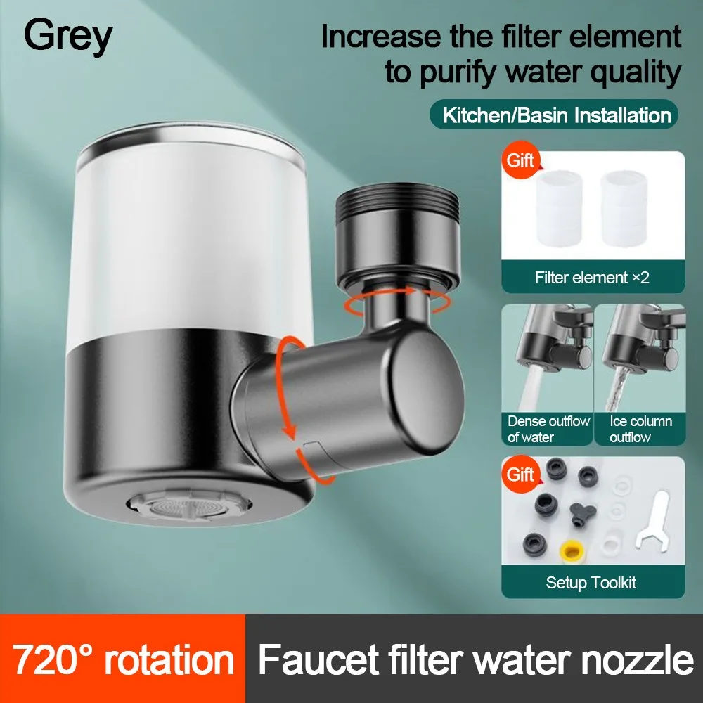 Anti-splash Kitchen Faucet Nozzle Water Saving 720°Rotation Sprayer Nozzle 2-Mode Adjustable Tap Spray Splash Proof Faucet
Anti-splash Kitchen Faucet Nozzle Water Saving 720°Rotation Sprayer Nozzle 2-Mode Adjustable Tap Spray Splash Proof Faucet