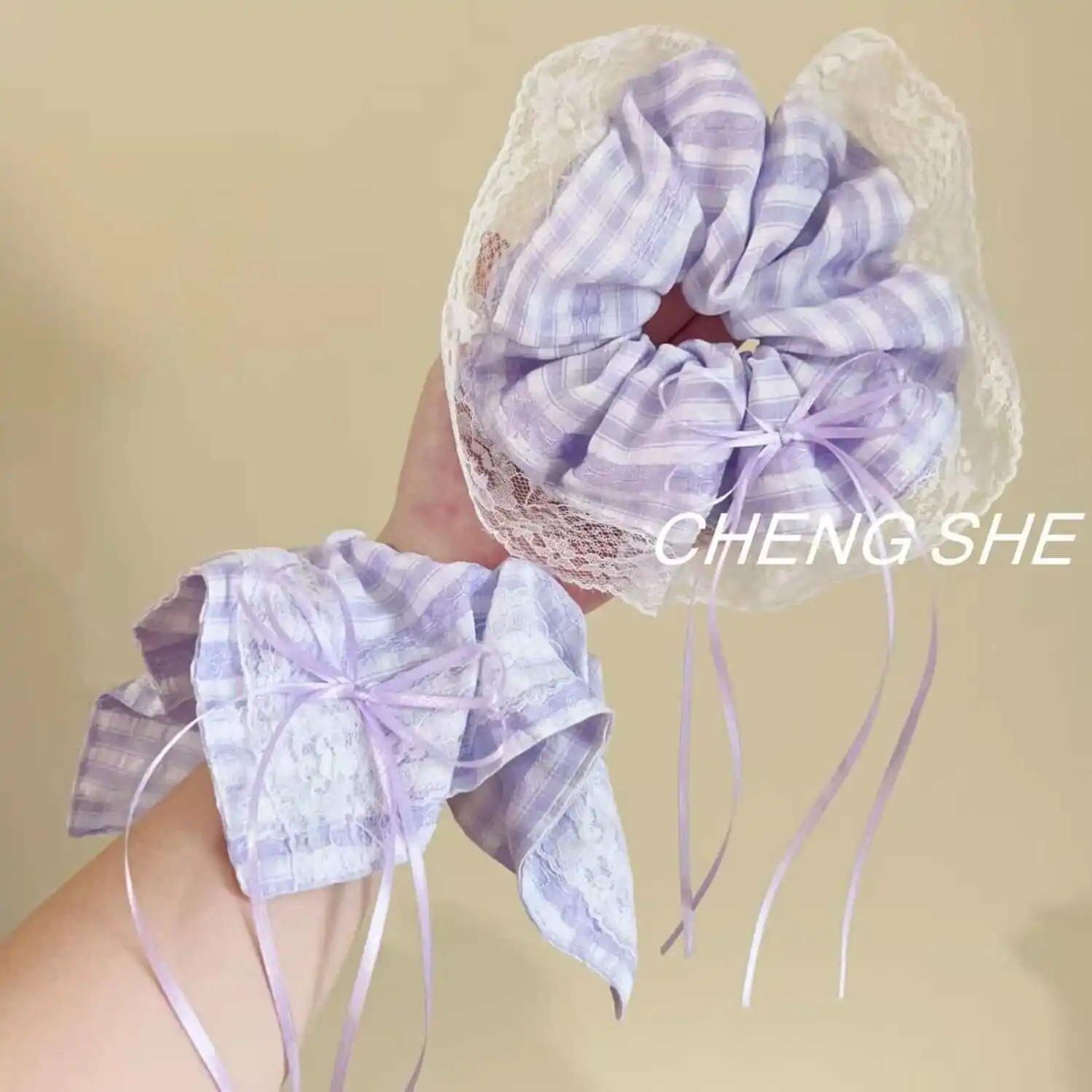 Summer Fresh Lace Country Sweet Bow Plaid Scrunchy for Girl Ponytail Hair Ring Decor Portable Charms
Summer Fresh Lace Country Sweet Bow Plaid Scrunchy for Girl Ponytail Hair Ring Decor Portable Charms
