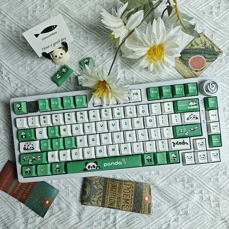 Panda panda theme keycaps a complete set of original highly sublimated pbt cute personalized keycaps 132 full set
Panda panda theme keycaps a complete set of original highly sublimated pbt cute personalized keycaps 132 full set