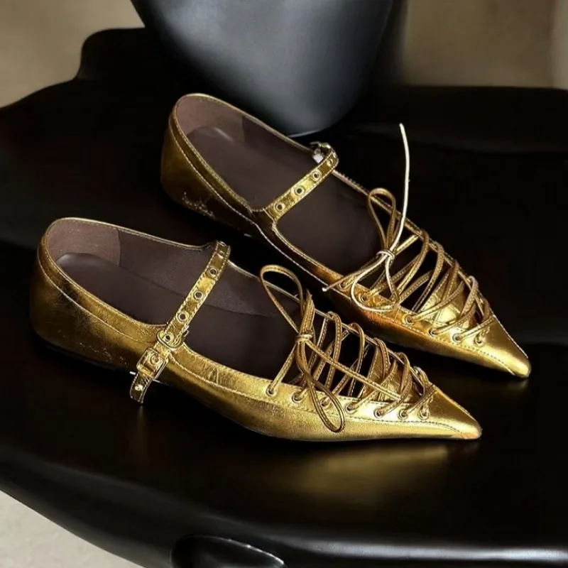 Pointed Toe Women Sandals Lace-Up Marie Janes Shoes Summer 2025 Trend Loafers Dress Casual Shoes Comfort Zapatillas De Mujer
Pointed Toe Women Sandals Lace-Up Marie Janes Shoes Summer 2025 Trend Loafers Dress Casual Shoes Comfort Zapatillas De Mujer