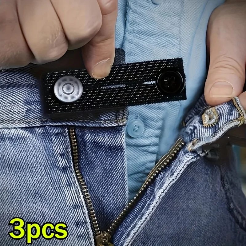 3-piece high-elastic waistband extension buckle, instant waistband elastic adjustment buckle, waistband extension buckle, unisex, comfortable fit, casual style accessories, sewing supplies
3-piece high-elastic waistband extension buckle, instant waistband elastic adjustment buckle, waistband extension buckle, unisex, comfortable fit, casual style accessories, sewing supplies