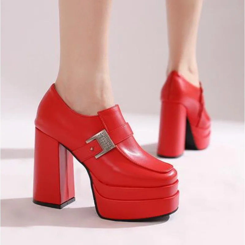 Pumps Spring and Autumn Fashion New Style Square Head Asakuchi Metal Decoration Zipper Waterproof Work High Heels Women's Shoes
Pumps Spring and Autumn Fashion New Style Square Head Asakuchi Metal Decoration Zipper Waterproof Work High Heels Women's Shoes