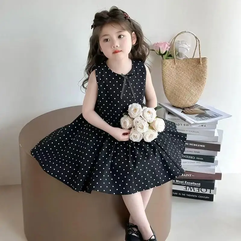Girls Kids Dresses Girls Casual Dresses Polka Dot Print Bow Sleeveless Dress Kids Clothes 2 To 7 Years
Girls Kids Dresses Girls Casual Dresses Polka Dot Print Bow Sleeveless Dress Kids Clothes 2 To 7 Years