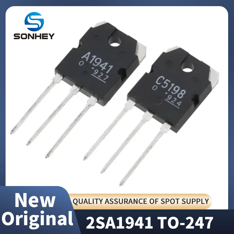 (10pair/Lot) 100% New Imported Original 2SA1941 2SC5198 A1941 C5198 TO-247 Audio Power Amplifier Transistor
(10pair/Lot) 100% New Imported Original 2SA1941 2SC5198 A1941 C5198 TO-247 Audio Power Amplifier Transistor