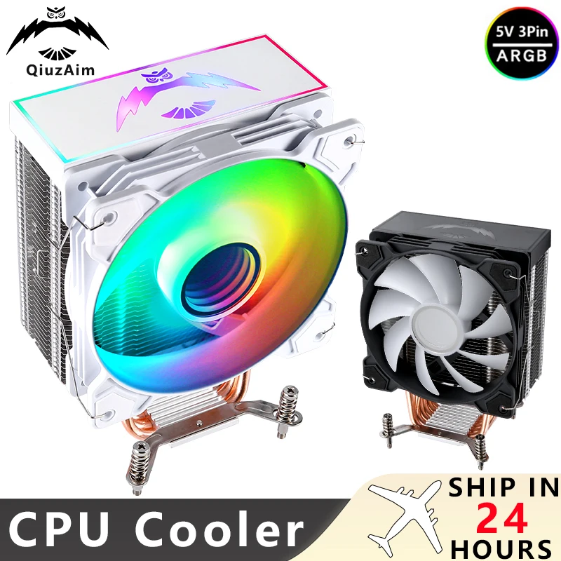 QiuzAim Air-cooled Computer CPU Cooler Compatible xeon x79 x99 120mm Fan Argb 4/6 Heat Pipes install LGA115x 1200 1700 2011 2066
QiuzAim Air-cooled Computer CPU Cooler Compatible xeon x79 x99 120mm Fan Argb 4/6 Heat Pipes install LGA115x 1200 1700 2011 2066