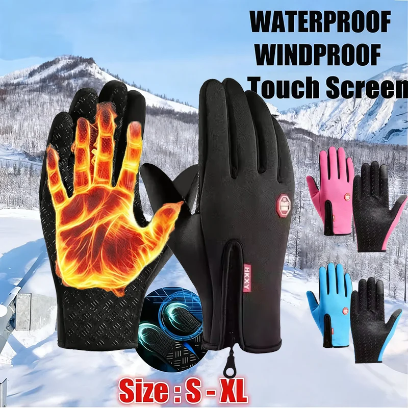 New Touch Screen Winter Warm Riding Gloves for Unisex Waterproof Velvet Gloves Motorcycle Driving Outdoor Skiing Camping Gloves
New Touch Screen Winter Warm Riding Gloves for Unisex Waterproof Velvet Gloves Motorcycle Driving Outdoor Skiing Camping Gloves