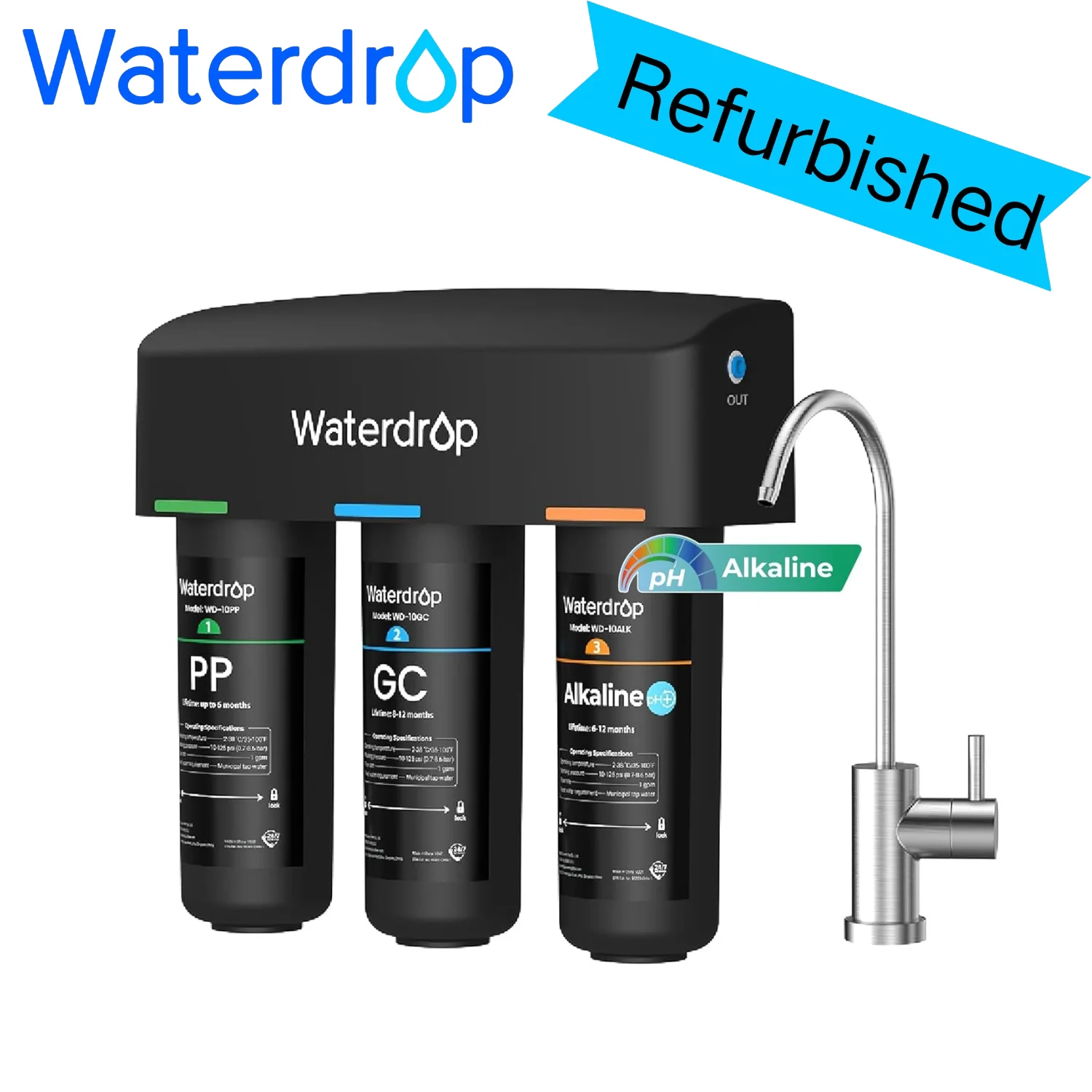 Система фильтрации воды под мойку Waterdrop TSB-ALK, 8-слойная, слабощелочная (восстановленная)
Система фильтрации воды под мойку Waterdrop TSB-ALK, 8-слойная, слабощелочная (восстановленная)