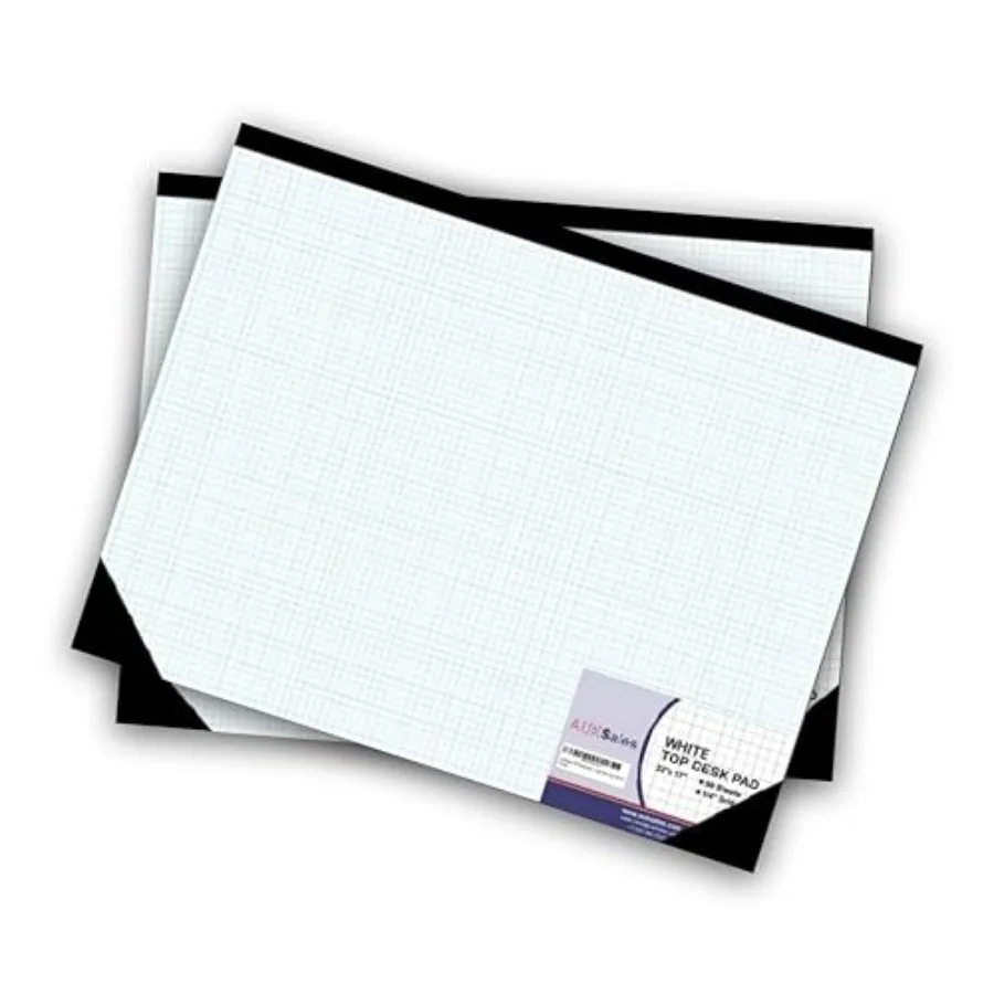 Graph Paper Pad 22"x17", 50 Sheets, 1/4 Inch Grid, 80 GSM, Pack of 2 Engineering Drafting Paper for Designers, Blueprint Sketch
Graph Paper Pad 22"x17", 50 Sheets, 1/4 Inch Grid, 80 GSM, Pack of 2 Engineering Drafting Paper for Designers, Blueprint Sketch