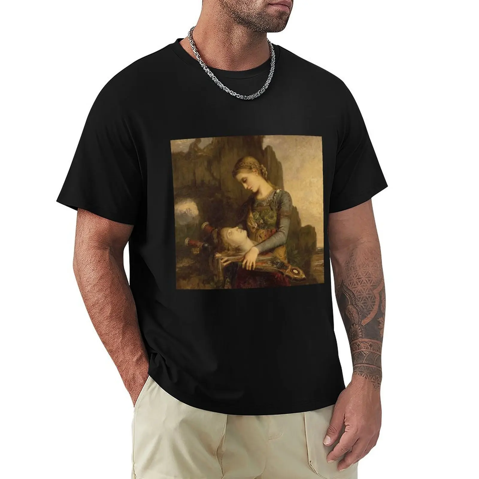 Maiden and head Vintage painting by Gustave Moreau T-Shirt Heavy Duty Casual Work Tee
Maiden and head Vintage painting by Gustave Moreau T-Shirt Heavy Duty Casual Work Tee