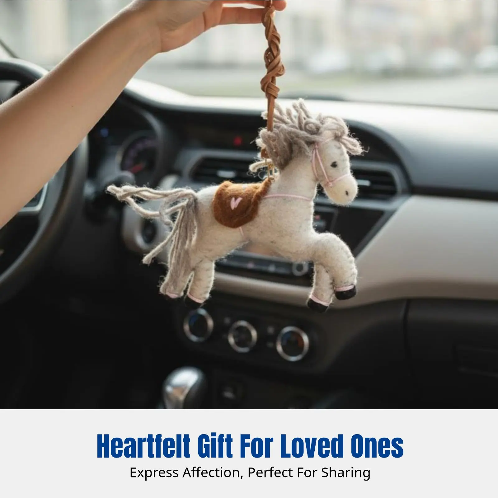 Cute Animal Bag Charm, Wool Felt Horse Keychain, Handmade Plush Doll, Car Hanging Ornament, Couple Gift
Cute Animal Bag Charm, Wool Felt Horse Keychain, Handmade Plush Doll, Car Hanging Ornament, Couple Gift