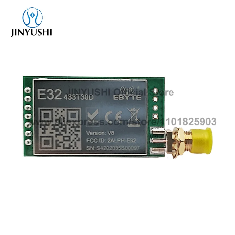 LoRa SX1278 SX1276 433MHz rf Module Transmitter Receiver 8000m E32-TTL-1W + antenna UART Long Range 1W Wireless Transceiver
LoRa SX1278 SX1276 433MHz rf Module Transmitter Receiver 8000m E32-TTL-1W + antenna UART Long Range 1W Wireless Transceiver