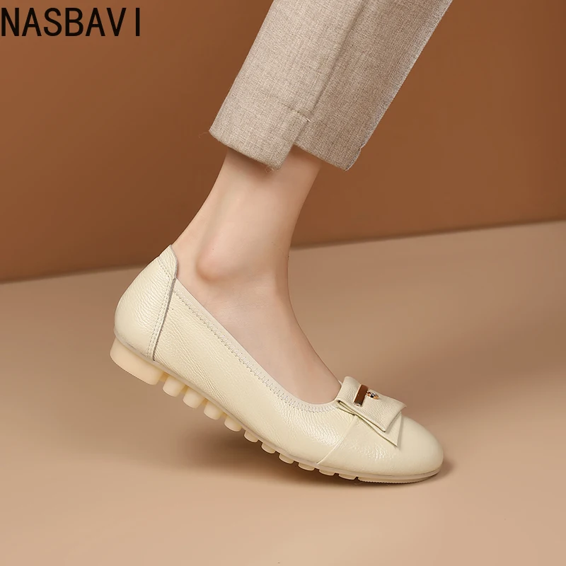 NASBAVI/женские балетки из натуральной кожи, весенние мягкие повседневные удобные балетки на плоской подошве, женские лоферы без шнуровки
NASBAVI/женские балетки из натуральной кожи, весенние мягкие повседневные удобные балетки на плоской подошве, женские лоферы без шнуровки