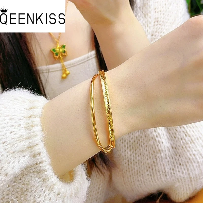QEENKISS Gold Shiny Scale Bracelets Bangles For Women Wedding Party Birthday Christmas Bride Mother Girl Ladies Gifts BT5345
QEENKISS Gold Shiny Scale Bracelets Bangles For Women Wedding Party Birthday Christmas Bride Mother Girl Ladies Gifts BT5345