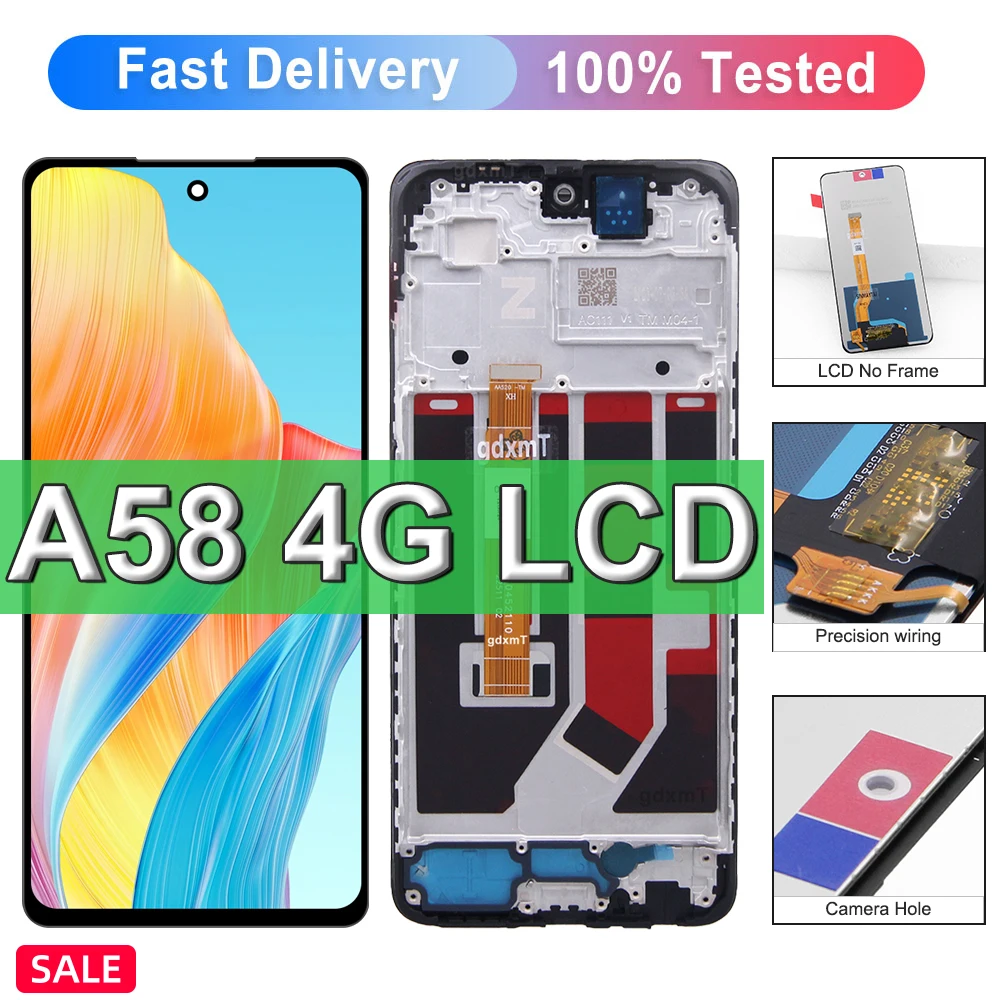 6.72'' Display For Oppo A58 4G CPH2577 LCD Display Touch Screen Digitizer Assembly Replacement For A58 4G Display Screen
6.72'' Display For Oppo A58 4G CPH2577 LCD Display Touch Screen Digitizer Assembly Replacement For A58 4G Display Screen