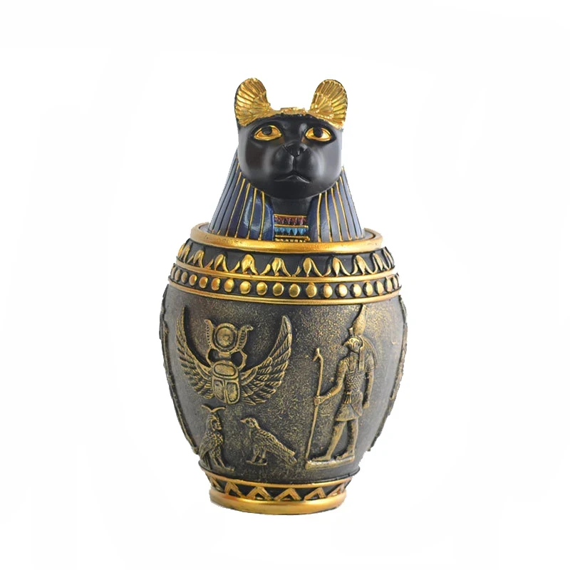 Egyptian Cat God Pet Urn Resin Memorial Jar for Dogs Cats Creative Pet Keepsake Cremation Ashes Container
Egyptian Cat God Pet Urn Resin Memorial Jar for Dogs Cats Creative Pet Keepsake Cremation Ashes Container