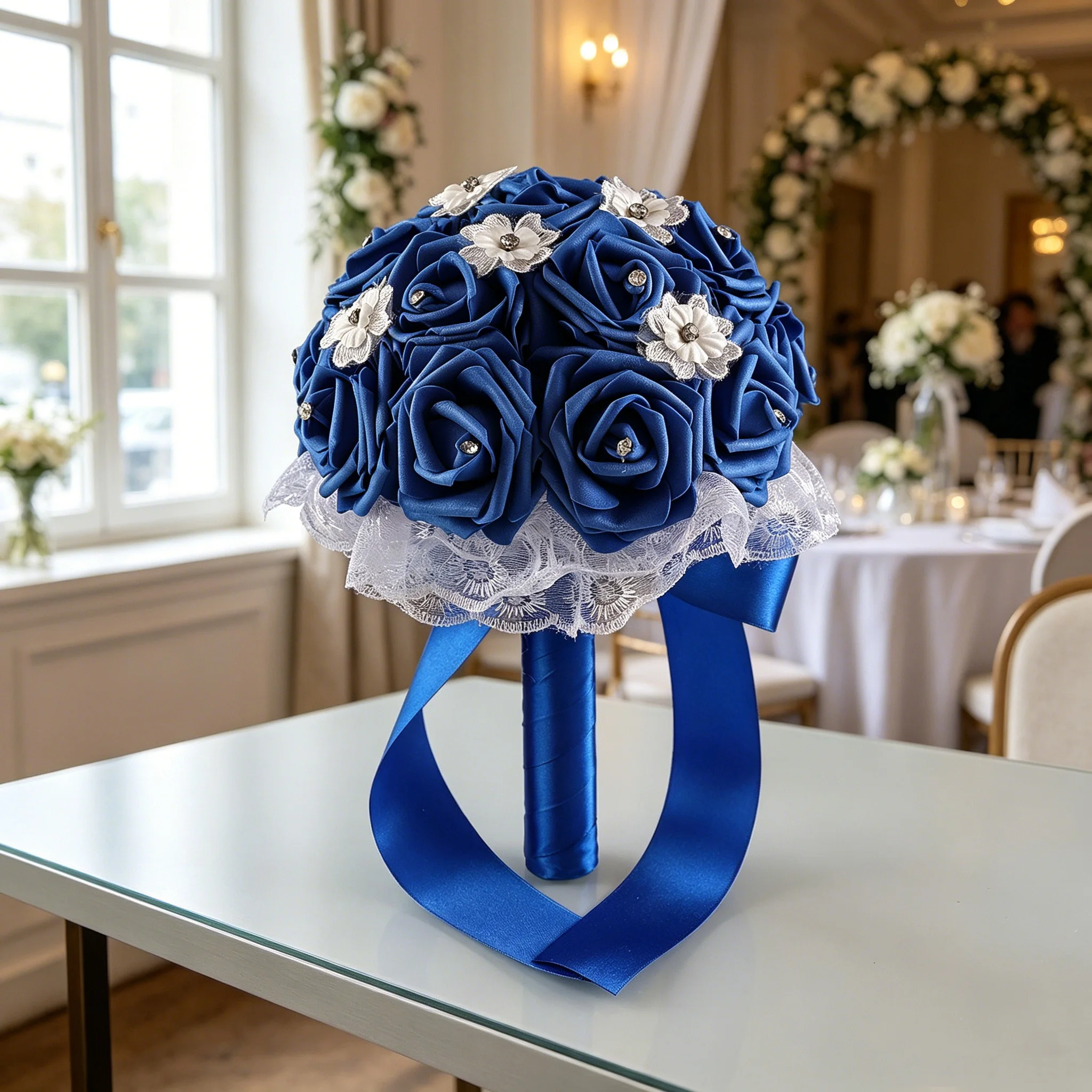 Retro bridal bouquets, decorative floral arrangements used for weddings and engagement ceremonies.
Retro bridal bouquets, decorative floral arrangements used for weddings and engagement ceremonies.