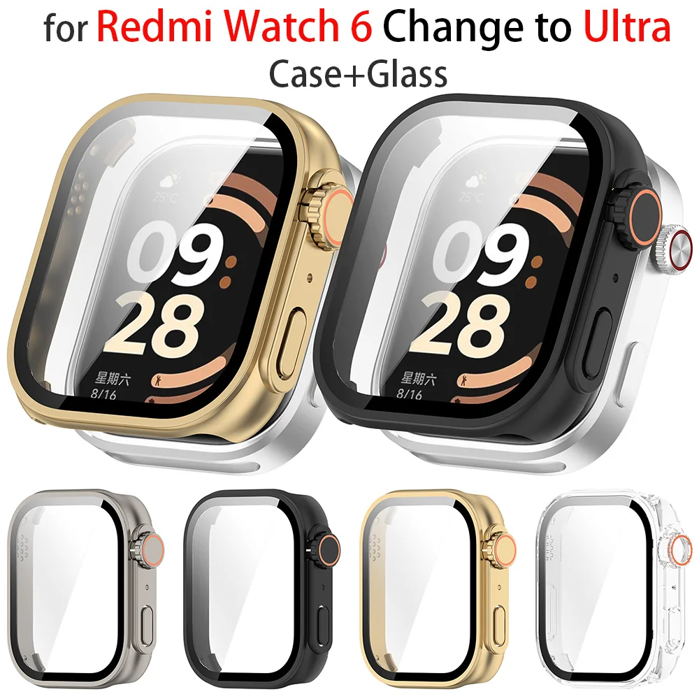 Protective Case for Redmi Watch 6 Change to Ultra with Tempered Glass Screen Protector
Protective Case for Redmi Watch 6 Change to Ultra with Tempered Glass Screen Protector