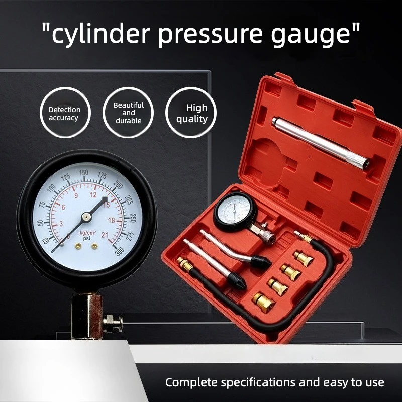 Automobile and motorcycle dual-purpose cylinder pressure gauge, testing tool Multifunctional pressure gauge maintenance tool
Automobile and motorcycle dual-purpose cylinder pressure gauge, testing tool Multifunctional pressure gauge maintenance tool