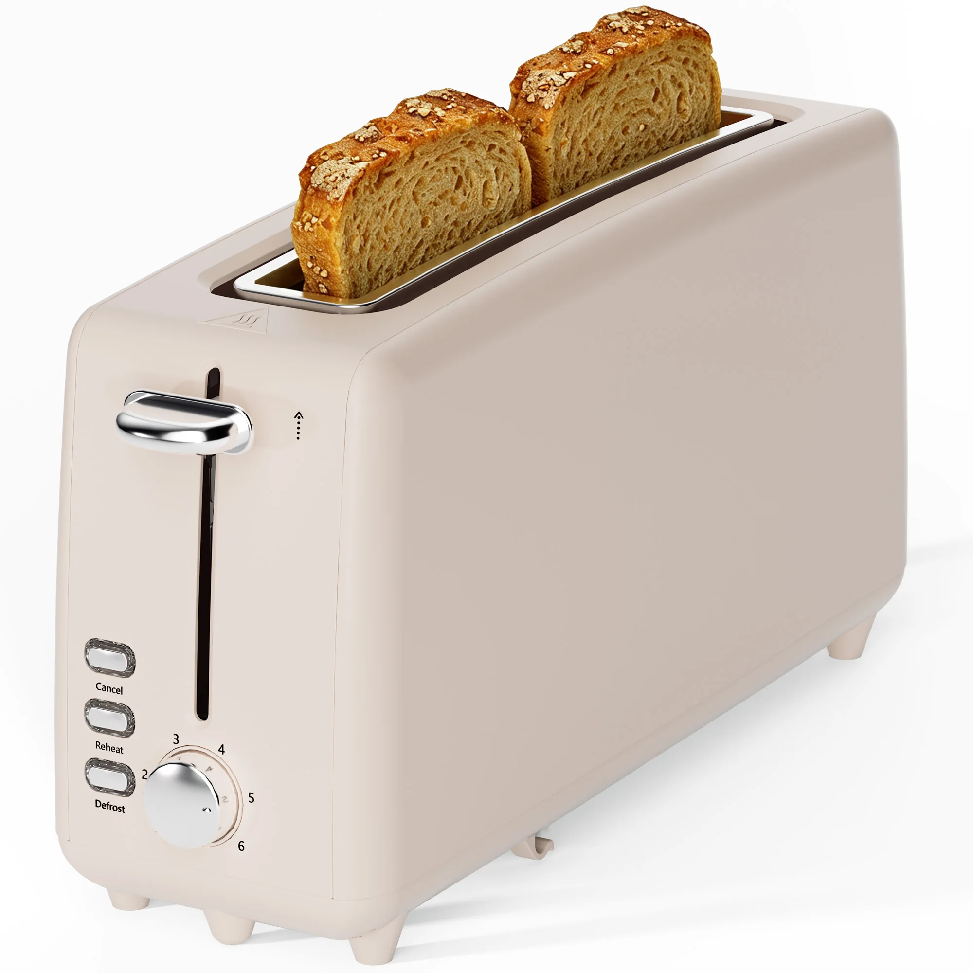 2 Slice Stainless Steel Long Slot Toaster, 6 Shade Settings, 10" Slot for Bagels & Bread, Defrost Cancel Function, Removable Crumb Tray
2 Slice Stainless Steel Long Slot Toaster, 6 Shade Settings, 10" Slot for Bagels & Bread, Defrost Cancel Function, Removable Crumb Tray