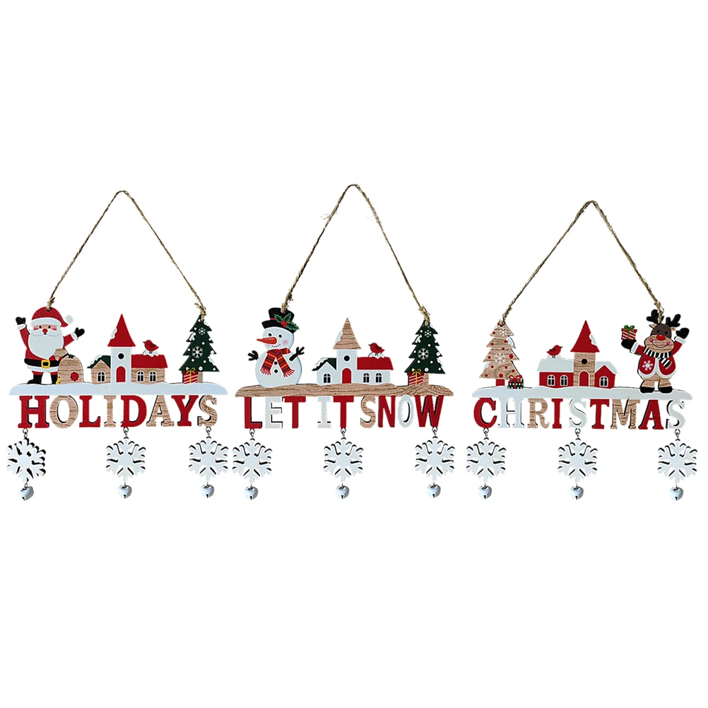 3 Pcs Wooden Pendant Tree Hanging Ornaments Decoration Decorations Christmas Vintage
3 Pcs Wooden Pendant Tree Hanging Ornaments Decoration Decorations Christmas Vintage