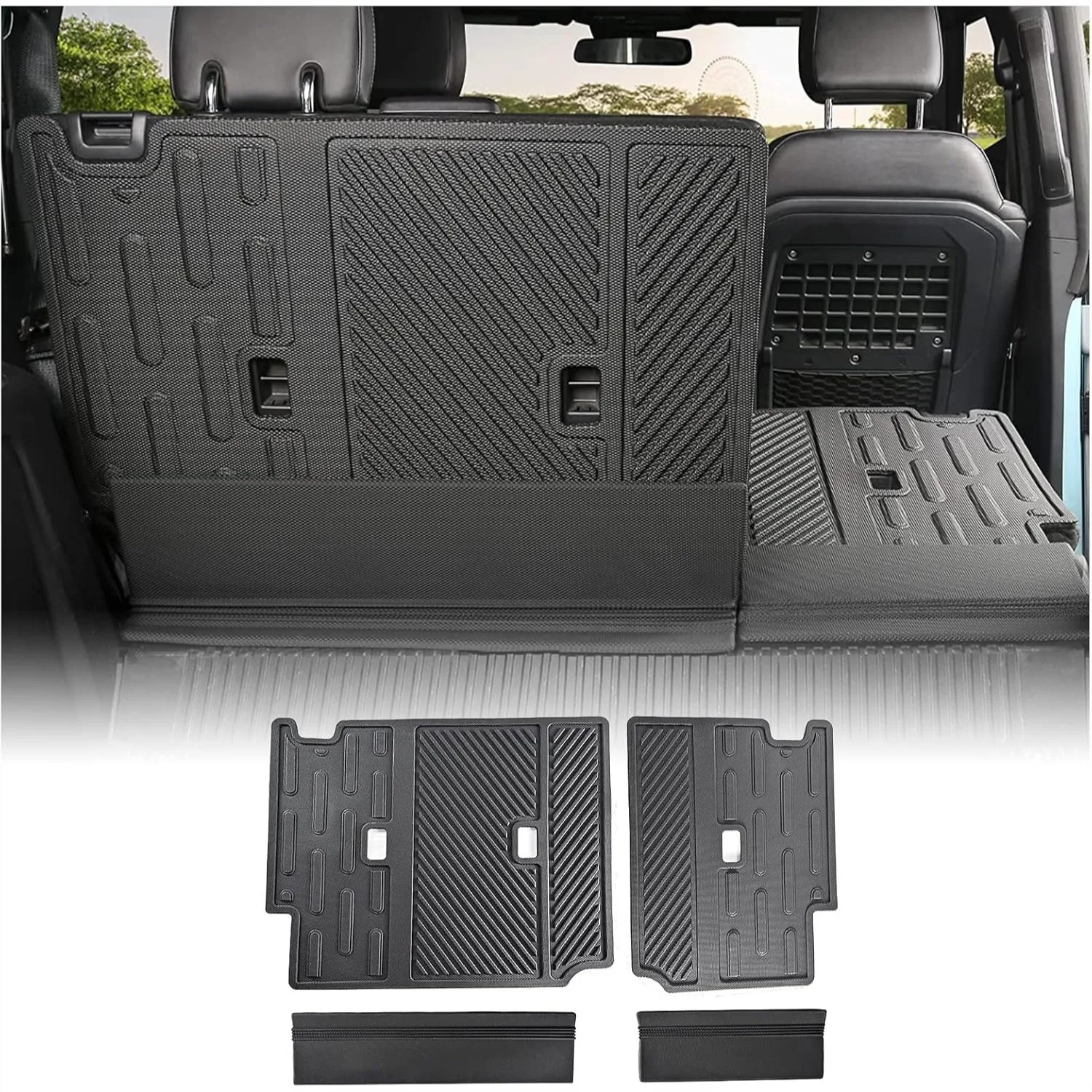 Rear Seat Back Cover for Ford Bronco 2025 2021-2024 4-Door with Dog Seat Liner 4 Pieces Folding Lip
Rear Seat Back Cover for Ford Bronco 2025 2021-2024 4-Door with Dog Seat Liner 4 Pieces Folding Lip