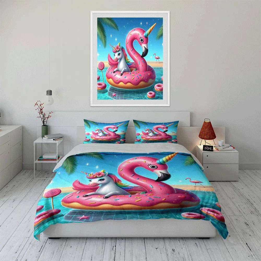 Unicorn Pool Float Summer Set Exquisite three-piece bedding set gift for kids and adults
Unicorn Pool Float Summer Set Exquisite three-piece bedding set gift for kids and adults