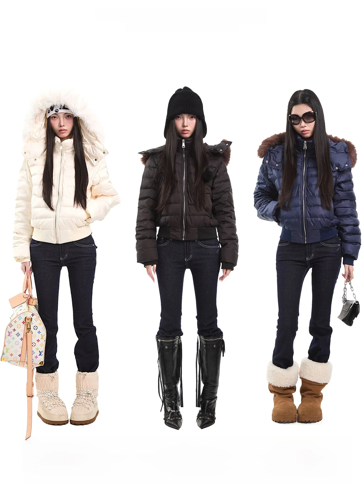 UNCMHISEX Women's Slim Fit Short Cotton Jacket with Hood And Feather Collar Long Sleeve Commute Outerwear Light down Coat
UNCMHISEX Women's Slim Fit Short Cotton Jacket with Hood And Feather Collar Long Sleeve Commute Outerwear Light down Coat