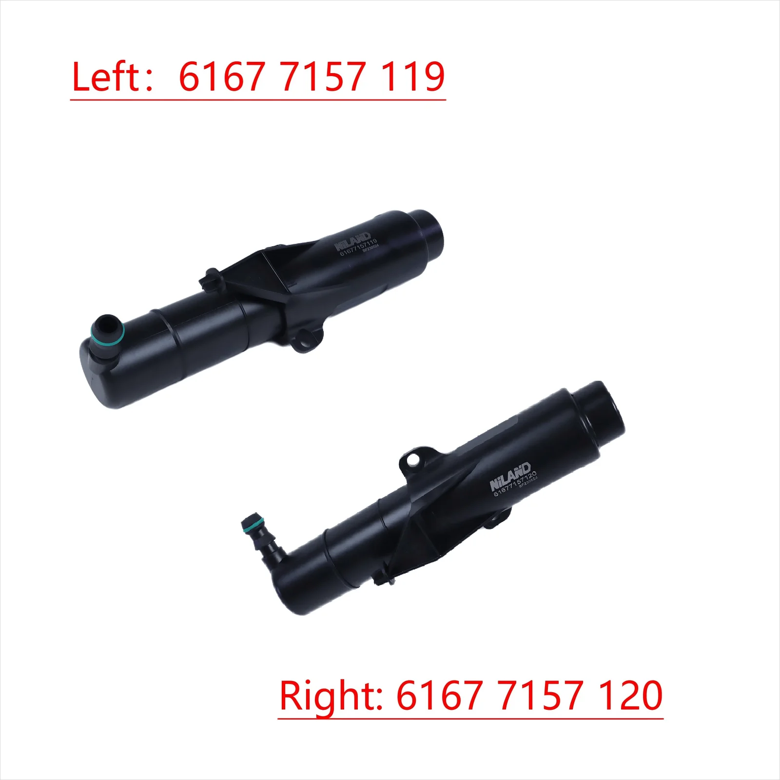 Headlight Washer Nozzle Jet L+R 61677157119+120 for Mini R55 R56 R57 2007-2010, R55LCI R56LCI R57LCI 2009-2013,R58 R59 2011-2015
