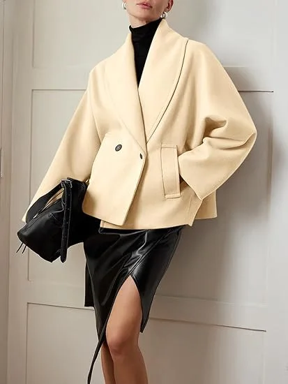 Women's Short Coat with A Lapel and Double Breasted Design Standing Collar for Autumn and Winter Exuding A Sense of Luxury
Women's Short Coat with A Lapel and Double Breasted Design Standing Collar for Autumn and Winter Exuding A Sense of Luxury