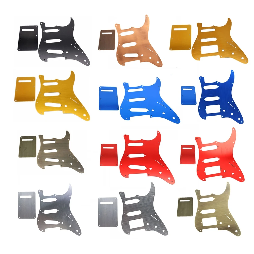 1set Guitar Pickguard Metal SSS/SSH Pickguard & Back Plate Tremolo Cavity Cover for ST Electric Guitar
1set Guitar Pickguard Metal SSS/SSH Pickguard & Back Plate Tremolo Cavity Cover for ST Electric Guitar