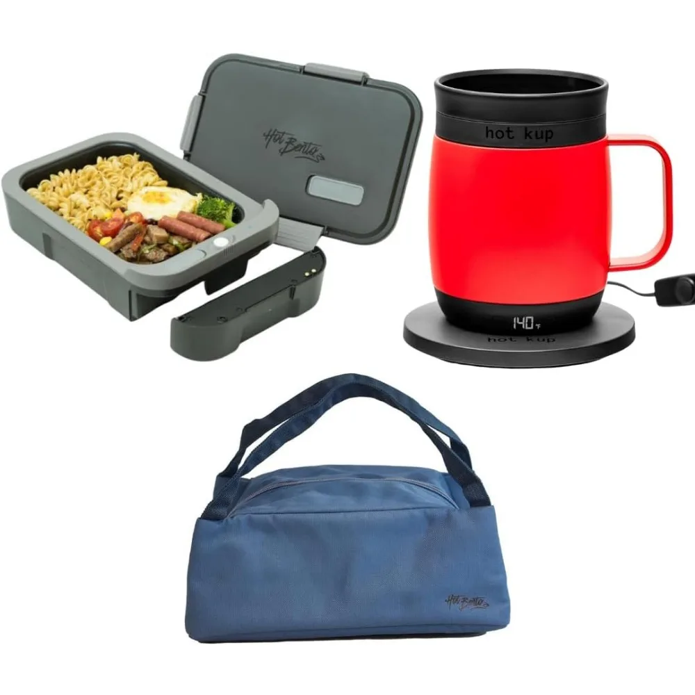 Plus & Kup Gift Bundle with Insulated Tote Bag - Self Heated Lunch Box and Heated Coffee Mug – Removeable Battery Powe
Plus & Kup Gift Bundle with Insulated Tote Bag - Self Heated Lunch Box and Heated Coffee Mug – Removeable Battery Powe
