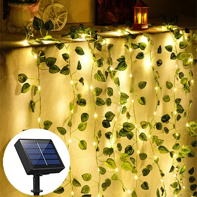 Outdoor Solar Watermelon Leaf String Lights Garden Holiday Christmas Wedding Home Decoration LED Fairy Lights Green Leaves Light
Outdoor Solar Watermelon Leaf String Lights Garden Holiday Christmas Wedding Home Decoration LED Fairy Lights Green Leaves Light