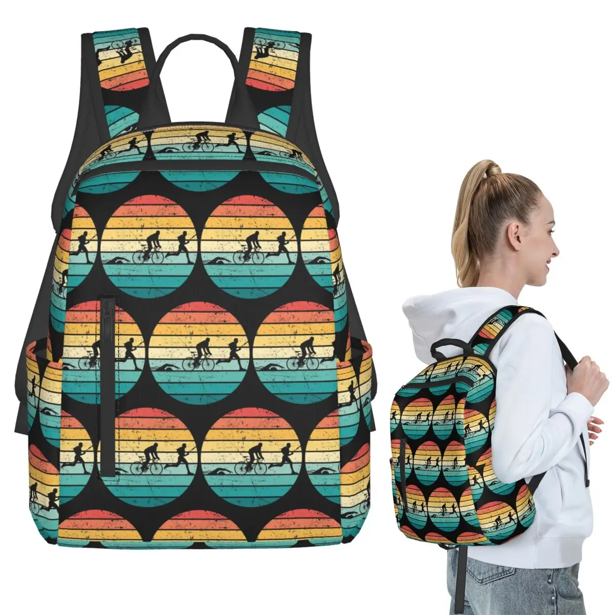 Triathlon Swim Bike Run Athlete Backpack Student BookBag Kids School Bag Computer Shoulder Bags Men Women
Triathlon Swim Bike Run Athlete Backpack Student BookBag Kids School Bag Computer Shoulder Bags Men Women