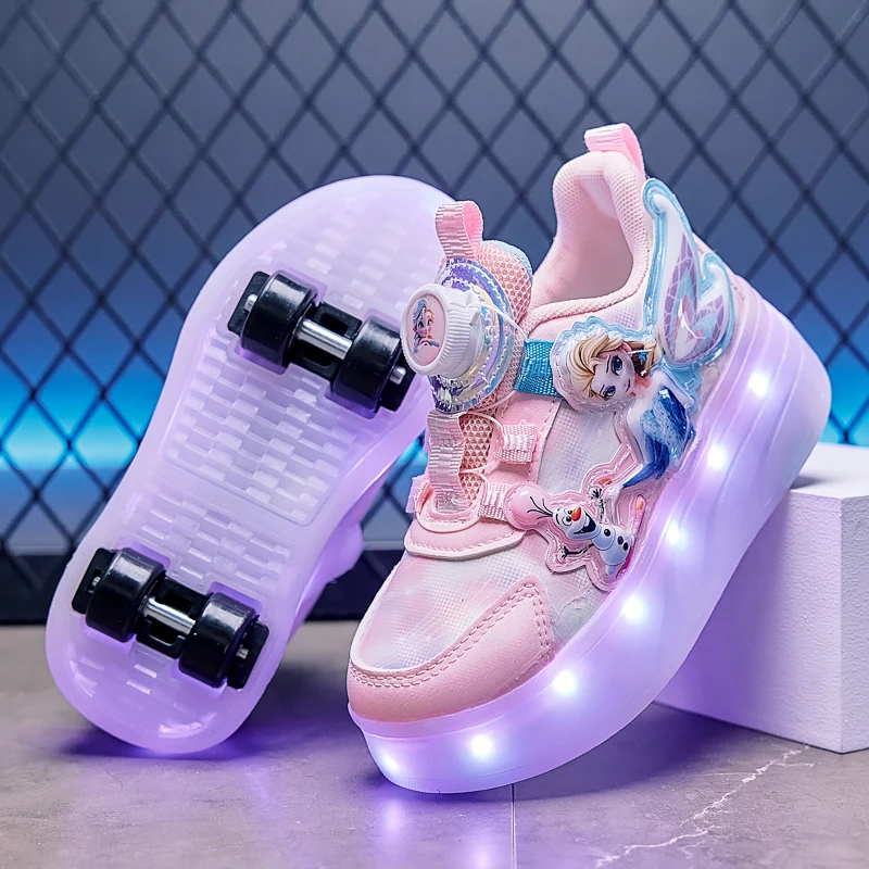 Disney Princess Two Wheels Children's Led Light Roller Skate Shoes For Girls 2025 Glowing Sports Luminous Sneakers
Disney Princess Two Wheels Children's Led Light Roller Skate Shoes For Girls 2025 Glowing Sports Luminous Sneakers