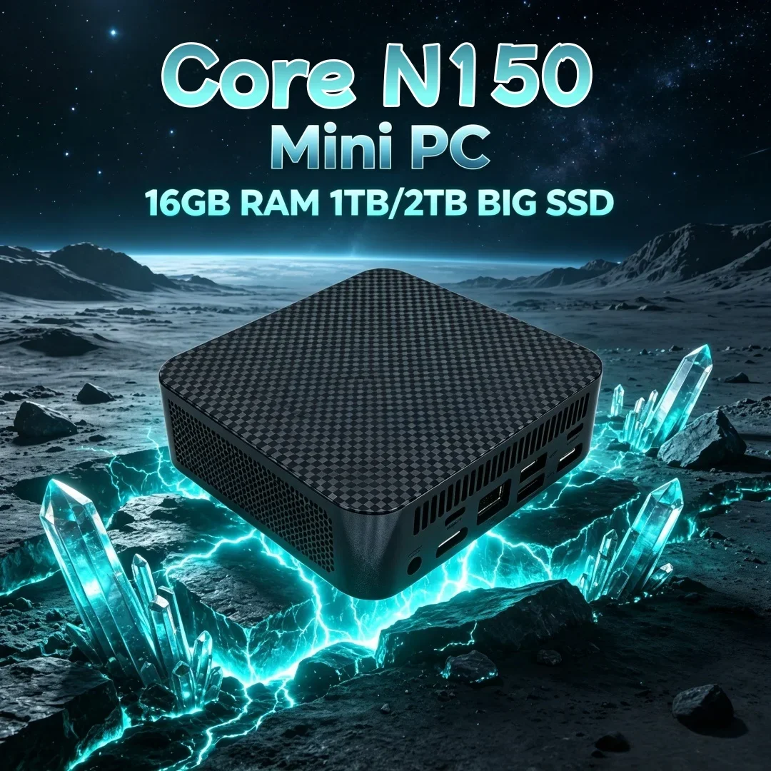 Space Saving Compact Low Cost Core N150 Mini PC 2026 Portable BT5.2 16GB RAM 1TB/2TB SSD Home Office Dual Use
Space Saving Compact Low Cost Core N150 Mini PC 2026 Portable BT5.2 16GB RAM 1TB/2TB SSD Home Office Dual Use