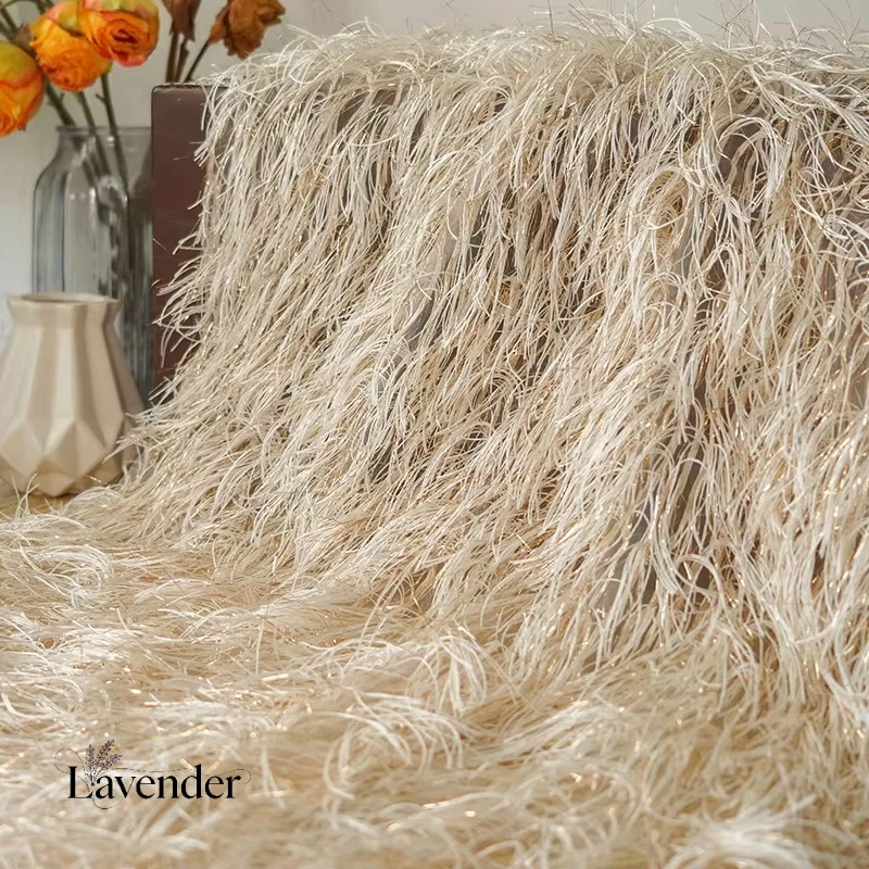 Light Gold Tassel Fringe Lace Embroidered Fringed Quick-Dry Stage Dress Feather Fabric Party Women's Blanket Bag sewing fabrics
Light Gold Tassel Fringe Lace Embroidered Fringed Quick-Dry Stage Dress Feather Fabric Party Women's Blanket Bag sewing fabrics