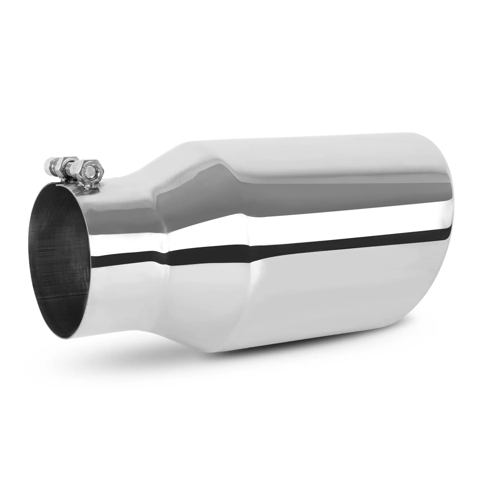 Stainless Steel 4 Inch Inlet 8 Inch Outlet 15 Inch Long Rolled Edge Angled Cut Bolt On Exhaust Tail Tip
Stainless Steel 4 Inch Inlet 8 Inch Outlet 15 Inch Long Rolled Edge Angled Cut Bolt On Exhaust Tail Tip