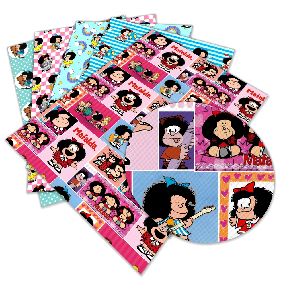 Cartoon Girls Mafada Print Pattern Faux Leather Vinyl Synthetic Leather Cross Grain DIY Hair Bow Jewelry Earring Craft Making
Cartoon Girls Mafada Print Pattern Faux Leather Vinyl Synthetic Leather Cross Grain DIY Hair Bow Jewelry Earring Craft Making